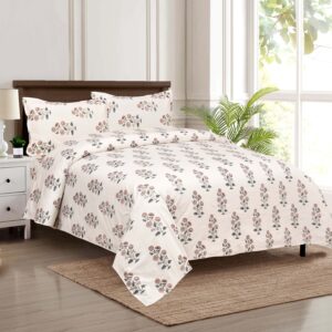 PUSHPA Premium King-Size Bedsheet Set