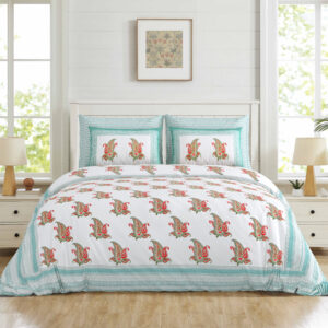 HAND BLOCK Premium King-Size Bedsheet Set
